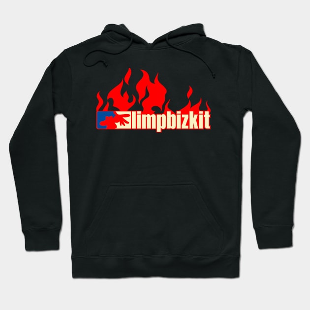 Limp Bizkit Fire Hoodie by skull yellow